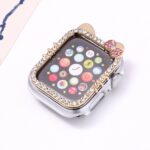 Alloy watch band KT Cat Rhinestone Metal Strap for Apple Watch All Series