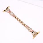 Alloy Watch Band Set Bear Rhinestone Metal Strap + Case Set for Apple Watch All Series