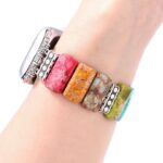 Watch strap Turquoise Beaded Elastic Strap for Apple Watch Series 9/8/7/6/5/4/SE
