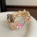 Watch strap Sakura Floral Enamel Strap for Apple Watch All Series