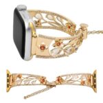 Watch strap Vintage Floral Brass & Zircon Strap for Apple Watch All Series