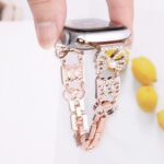Alloy watch band Bow Rhinestone Metal Strap for Apple Watch All Series