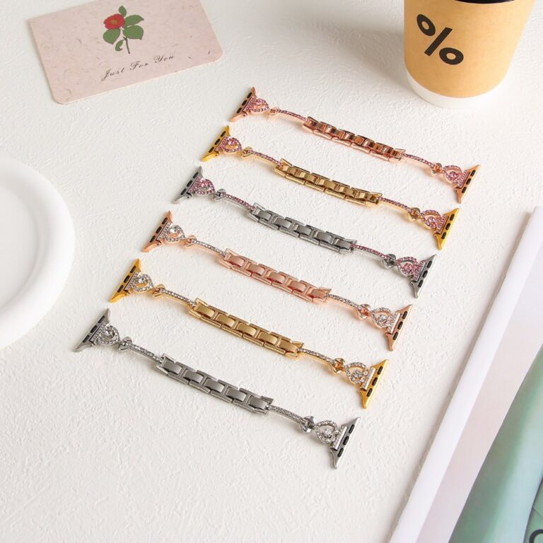 Watch strap Heart Key Rhinestone Metal Strap for Apple Watch All Series
