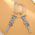 Alloy watch band 26-Letter Alphabet Rhinestone Strap Set for Apple Watch All Series
