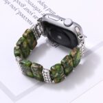 Watch strap Turquoise Beaded Elastic Strap for Apple Watch Series 9/8/7/6/5/4/SE