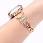 Alloy watch band KT Cat Rhinestone Metal Strap for Apple Watch All Series