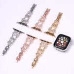 Alloy watch band Bow Rhinestone Metal Strap for Apple Watch All Series