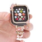 Alloy watch band Floral Rhinestone Metal Strap for Apple Watch Series 5/6/7/8/9/SE