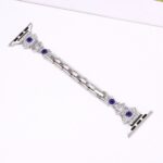 Alloy watch band Evil Eye Rhinestone Metal Strap for Apple Watch All Series