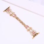 Alloy watch band Heart & Mickey Rhinestone Metal Strap for Apple Watch Series 5/6/7/8/9/SE
