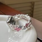 Watch strap Sakura Floral Enamel Strap for Apple Watch All Series