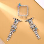 Alloy watch band 26-Letter Alphabet Rhinestone Strap Set for Apple Watch All Series
