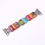 Watch strap Turquoise Beaded Elastic Strap for Apple Watch Series 9/8/7/6/5/4/SE