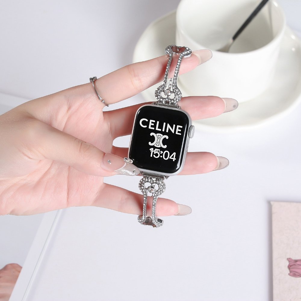 Watch strap Bone Hollow Rhinestone Strap for Apple Watch All Series