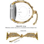 Alloy watch band Hollow Teardrop Rhinestone Metal Strap for Apple Watch All Series
