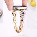 Alloy watch band Evil Eye Rhinestone Metal Strap for Apple Watch All Series