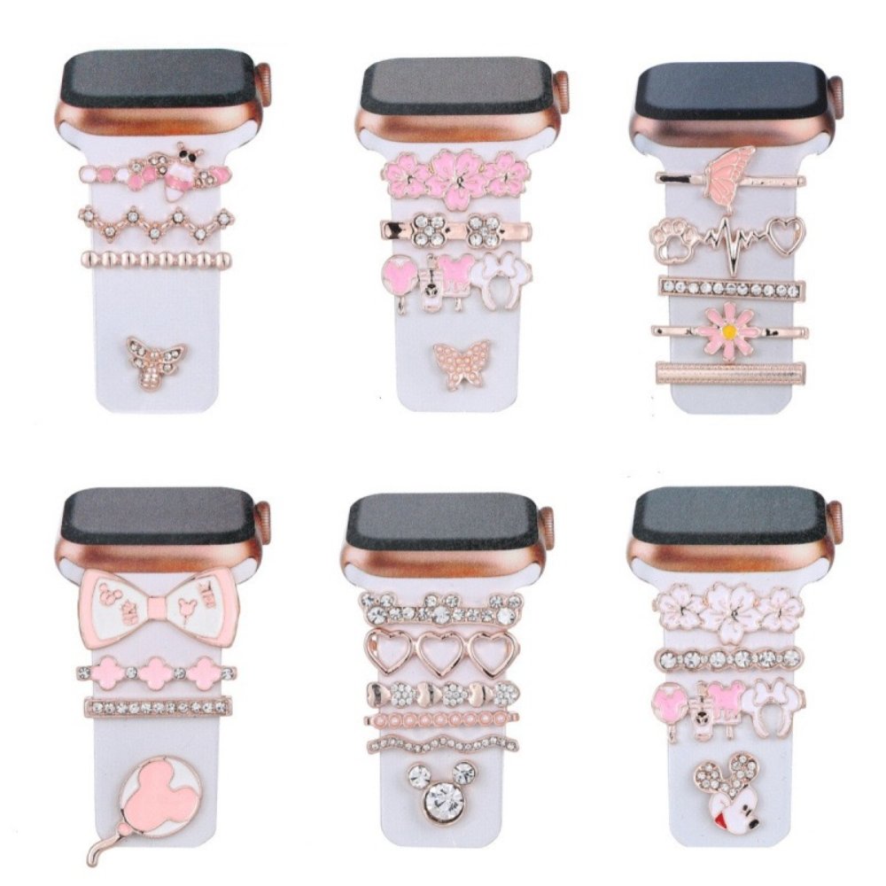 Watch strap decorative ring Rhinestone Decorative Strap Charms for Apple Watch / Samsung / Huawei