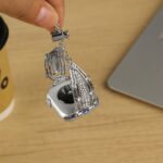 Alloy watch band Hollow Teardrop Rhinestone Metal Strap for Apple Watch All Series