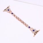 Alloy watch band Evil Eye Rhinestone Metal Strap for Apple Watch All Series