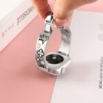 Watch strap Colorful Graffiti Carved Metal Strap for Apple Watch All Series