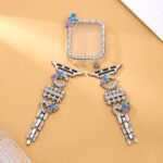 Alloy watch band 26-Letter Alphabet Rhinestone Strap Set for Apple Watch All Series