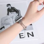 Watch strap Bone Hollow Rhinestone Strap for Apple Watch All Series