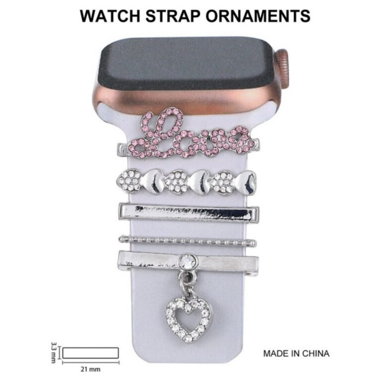Watch strap decorative ring Rhinestone Decorative Strap Charms for Apple Watch / Samsung / Huawei