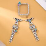 Alloy watch band 26-Letter Alphabet Rhinestone Strap Set for Apple Watch All Series