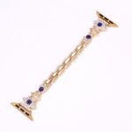 Alloy watch band Evil Eye Rhinestone Metal Strap for Apple Watch All Series