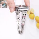 Alloy Watch Band Set Bear Rhinestone Metal Strap + Case Set for Apple Watch All Series