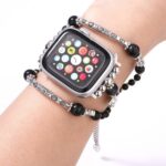 Watch strap Vintage Chanel-Style Beaded Strap for Apple Watch All Series